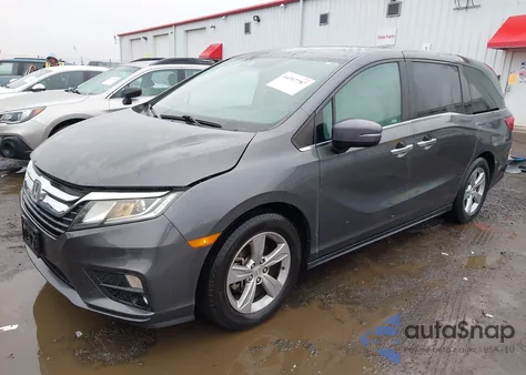 2018 Honda Odyssey Ex z USA, uszkodzony, nr VIN 5FNRL6H58JB110718